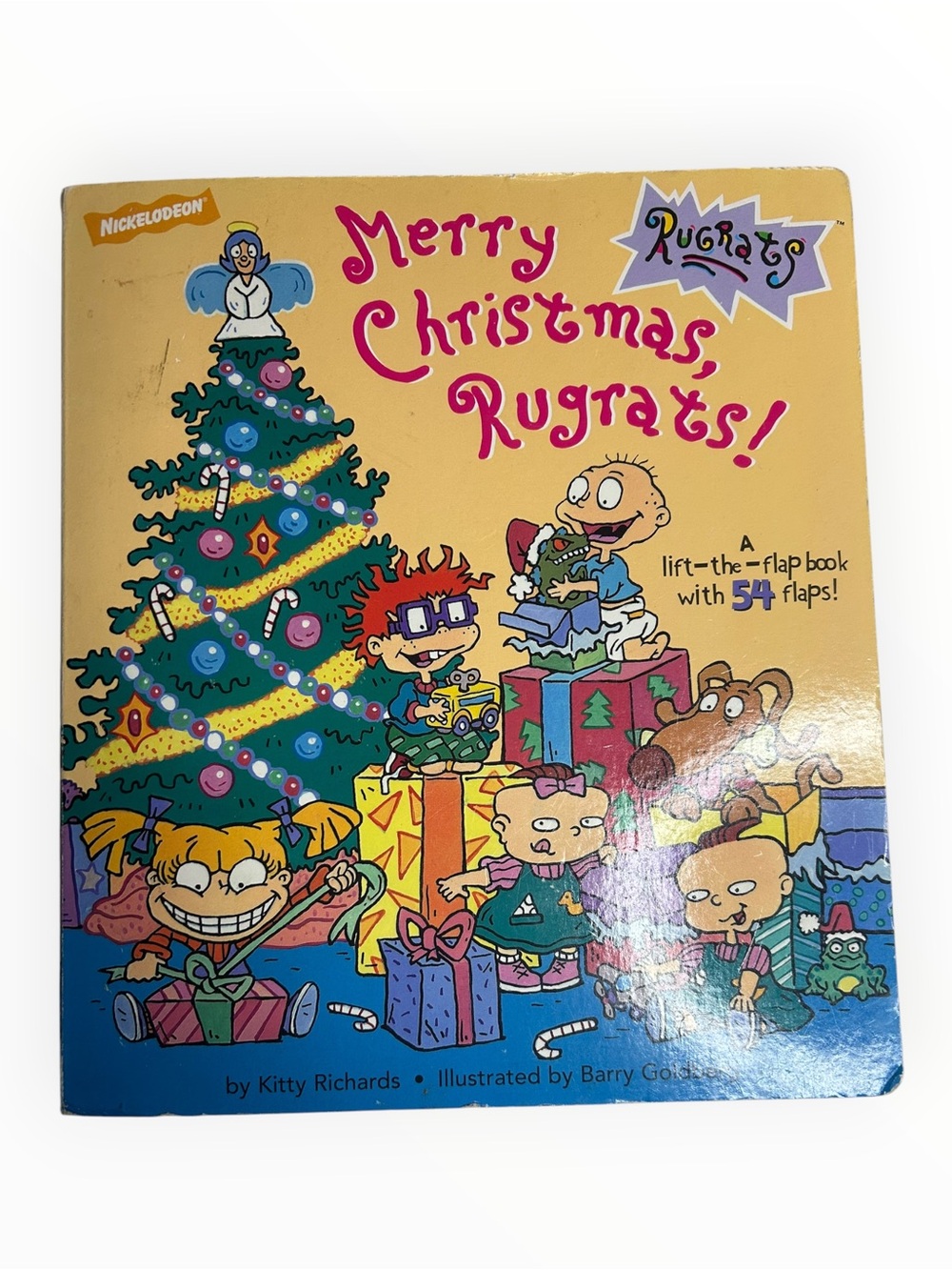 Nickelodeon Rugrats Merry Christmas Book - Yellow, Blue, Green, Pink